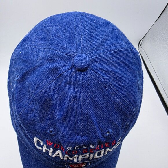 Chicago Cubs 2016 Mens Blue Cotton World Series Champions Cap Hat Sports Casual - Picture 5 of 9
